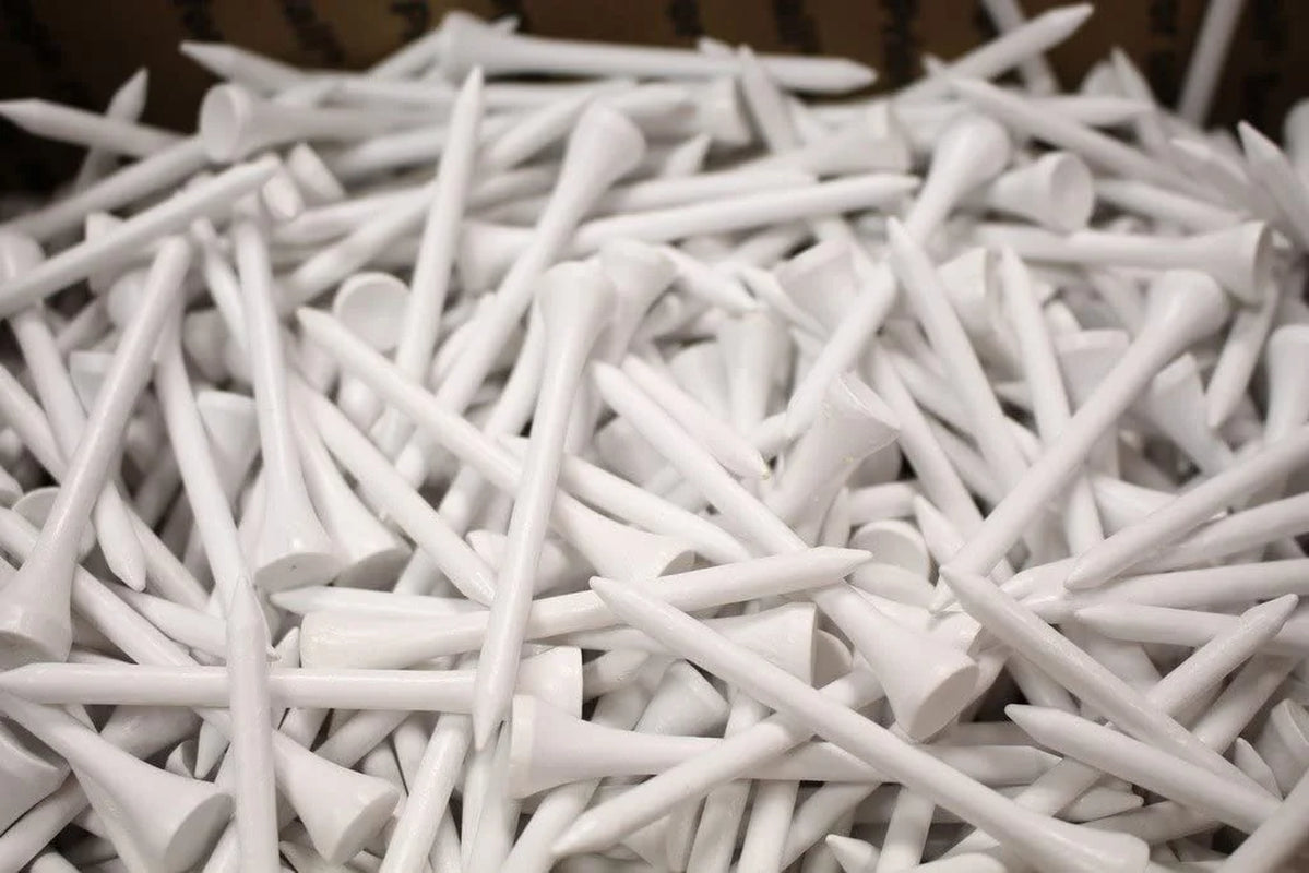 Premium Golf Tees- 500 Count -White Premium One-Piece Golf Tees